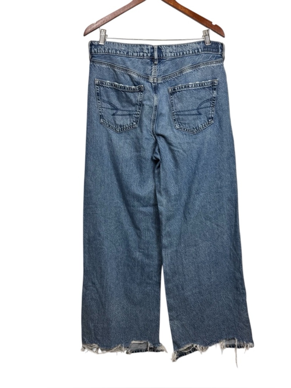 American Eagle High Rise Baggy Wide Leg Pants US 10 - Picture 5 of 10
